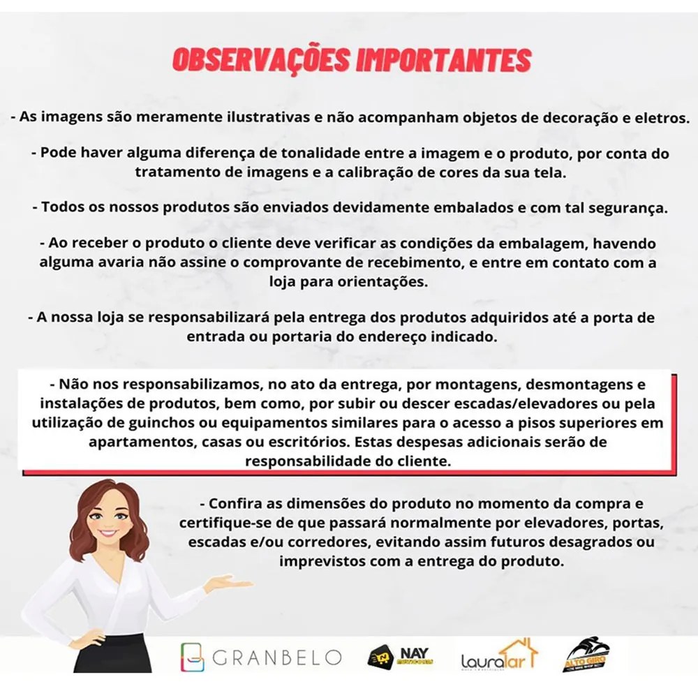 Home Suspenso Decorativo 180cm com Espelho Reyna Nature/Off White G29 - Gran Belo