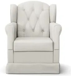Poltrona de Amamentação Balanço Lucy Z39 Linho Off White - Mpozenato
