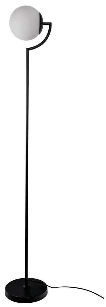 Luminária De Chão Allen 24,2X25,1X162Cm 1Xe27 Alumínio E Globo Ø20Cm -... (TT-M Titânio Metálico, AMBAR)