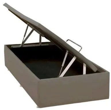 Base de Cama Box Bau Physical Corino Bege Solteiro 88 cm (LARG) - 52555 Sun House