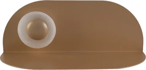 Arandela Led Selenita E Metal Dourado 2W 3000K Cotidiano