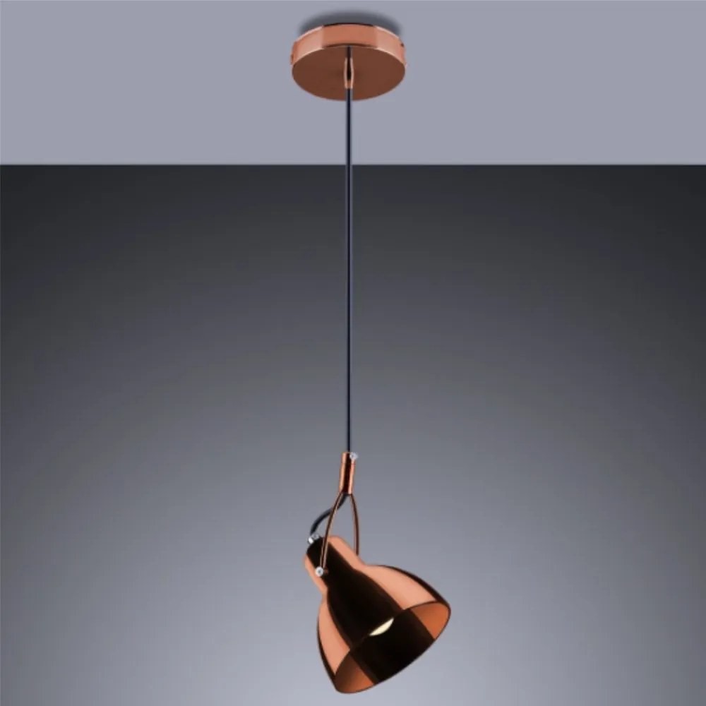 Lustre Pendente De Vidro Fareto Cobre Startec - Bivolt