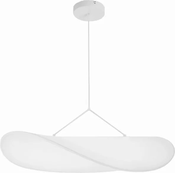 Pendente Led Fibra De Seda Branca 14W 3000K Planar