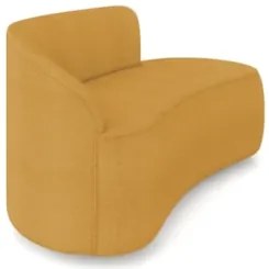 Sofá 2 Lugares Para Sala 140cm Orgânico Wendi Boucle Mostarda I01 - M
