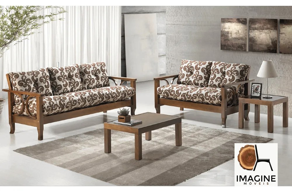 Conjunto Sofá Madri 2 e 3 Lugares Imosest