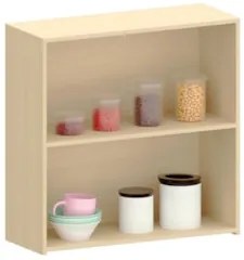 Armário de Cozinha 80cm 2 Portas Pierre Carvalho/Cinza L01 - Mpozenato