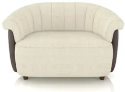 Sofá 2 Lugares 150cm e Poltrona Lykan Linho Bege/Caramelo Z32 - Mpozen