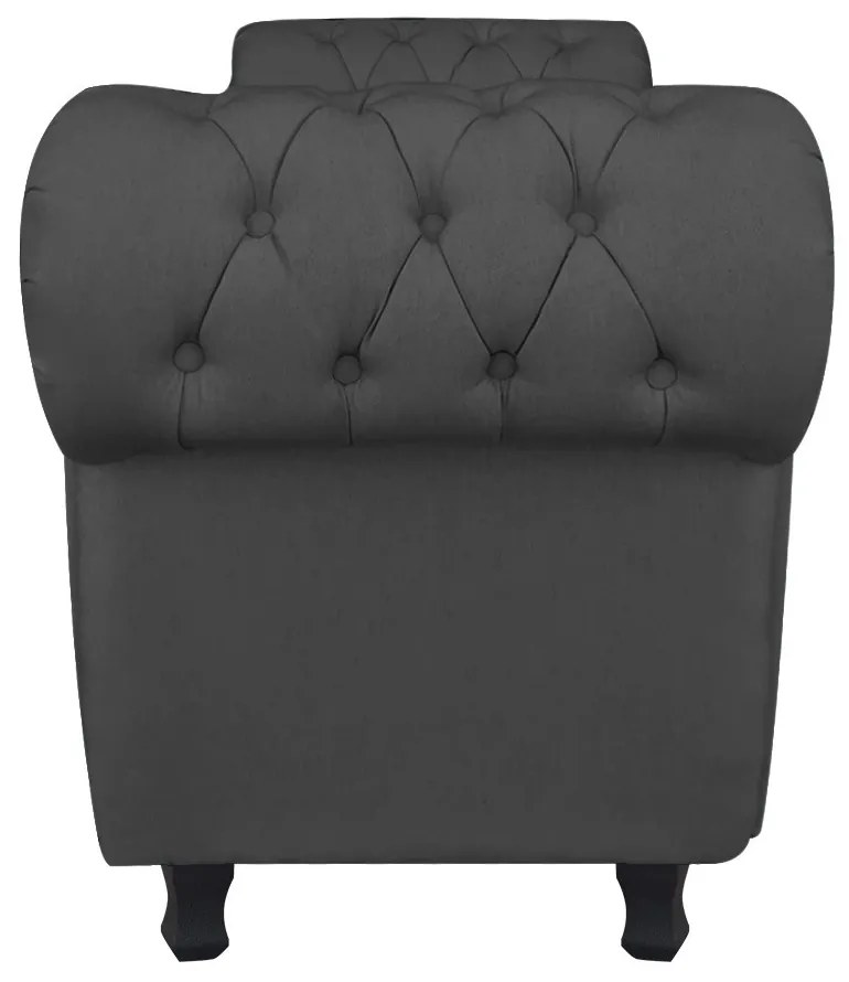 RECAMIER BAU GRECIA 1,40 M LINHO DROSSI - A79 Preto