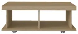 Mesa de Centro 90cm Para Sala Tamburato 50mm Kael Carvalho A09 - Mpoze