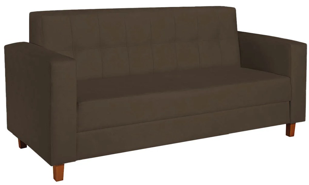Sofá 2 Lugares Denver Suede Marrom - ADJ Decor