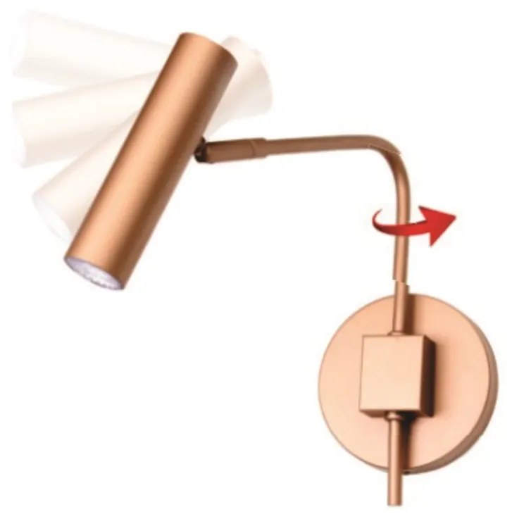 Arandela Choice Articulada 30X12X22Cm 1Xmr11 - Old Artisan Ar-5558 (DOURADO FOSCO / DOURADO BRILHO)