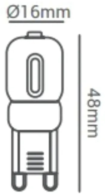 Lâmpada Halopin G9 Led 2W 180Lm 3000K 300° 220V | Opus Lp 39909