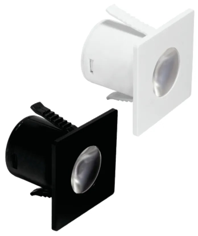 Spot De Embutir Mini Quadrado 1,2W Led 3000K Bivolt 3,5X3,5X2,8Cm Down...
