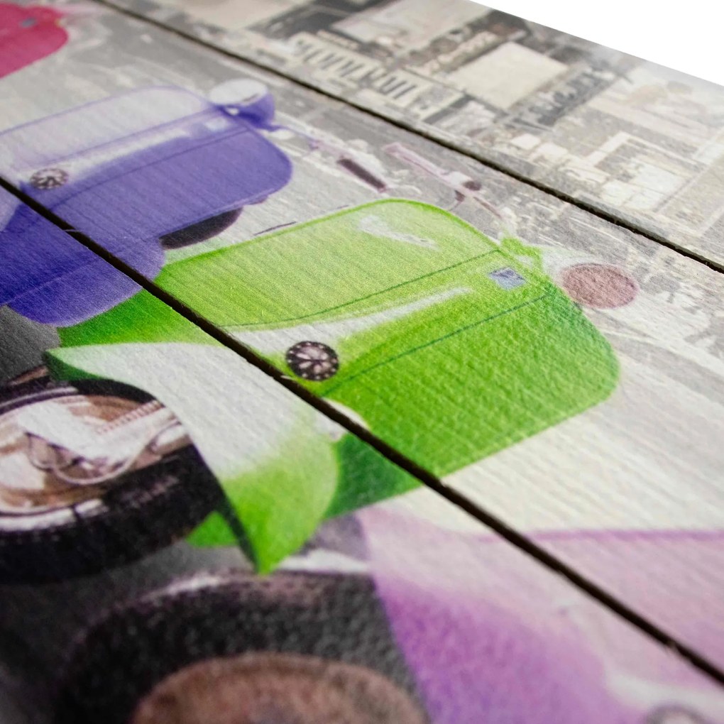 Quadro Decorativo MDF Motos 20x60cm F04 - D'Rossi