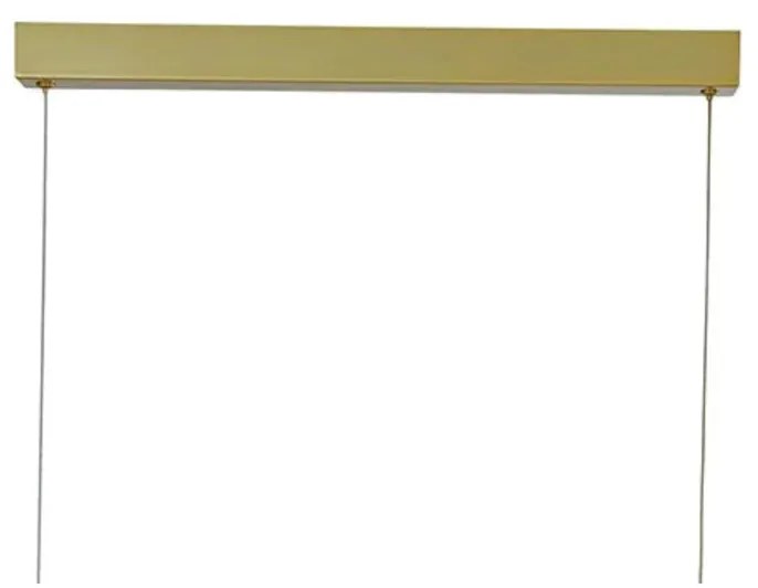 Pendente Contour 120X20X20Cm Led 30W 3000K Bivolt Dourado - Usina Impo...