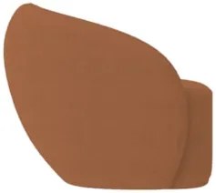 Poltrona para Sala de Estar Giratória Orgânica Garbin Z08 Boucle Terra