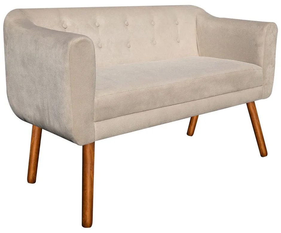 NAMORADEIRA JULIA 2 LUGARES SUEDE BEGE P