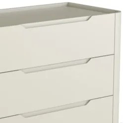 Cômoda Quarto 97cm Solteiro 3 Gavetas Becca Luna/Preto I06 - Mpozenato