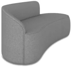 Sofá 3 Lugares 180cm Wendi e Poltrona Steve Linho Grafite I01 - Mpoze