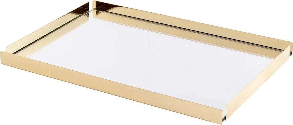 Bandeja Shefield Plate Dourada - M M