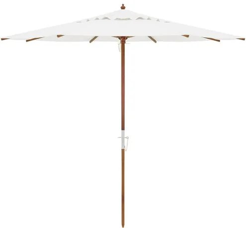 Ombrellone Poliéster Veranu Branco - 300 cm - 69127 Sun House