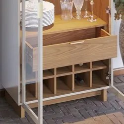 Sala de Jantar Cristaleira Tijuca e Buffet Vicky Com Espelho C05 Freij