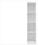 Quarto Modulado Infantil com Guarda Roupa 02 Portas Eloísa Branco - Ph