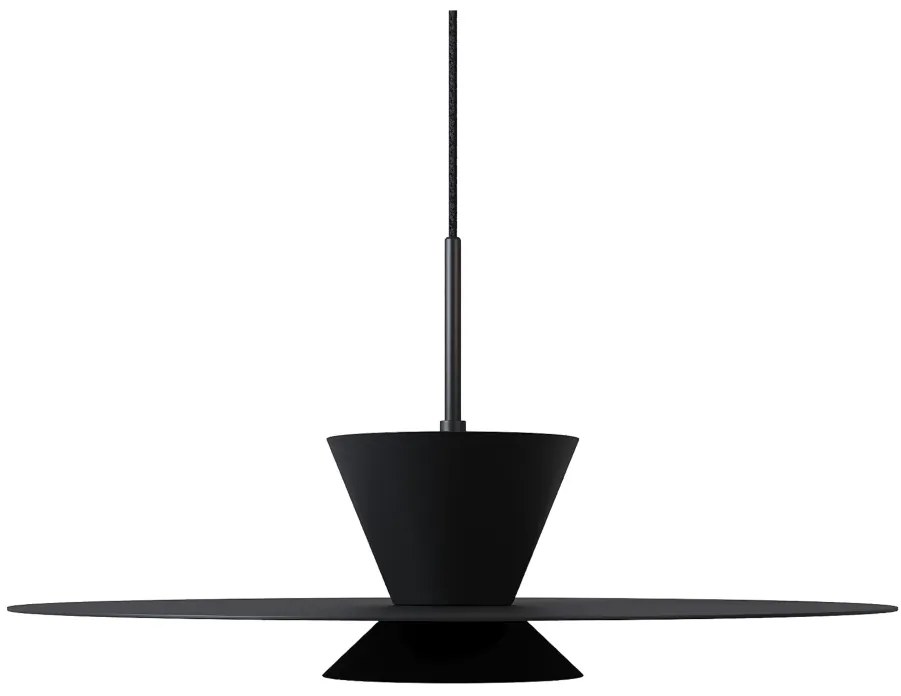 Pendente Tule Ø50X25Cm 1Xmr16 - Usina 25120/50 (TT-M - Titânio Metálico, Igual a Cor 1)