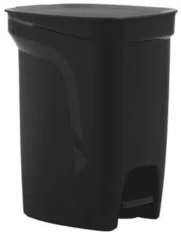 Lixeira Tramontina Compact 10 L em Polipropileno Preto com Haste em Aço Galvanizado
