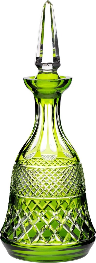 Licoreira de Cristal Lapidado Artesanal - Verde Claro - 78  Verde Claro - 78