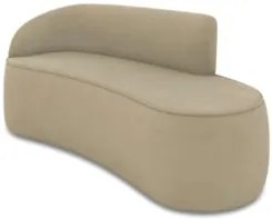 Sofá 3 Lugares Para Sala 180cm Orgânico Wendi Suede Marrom Rt I01 - M