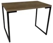 Mesa de Escritório Estilo Industrial 120cm Porto Z34 Castanho - Mpozen