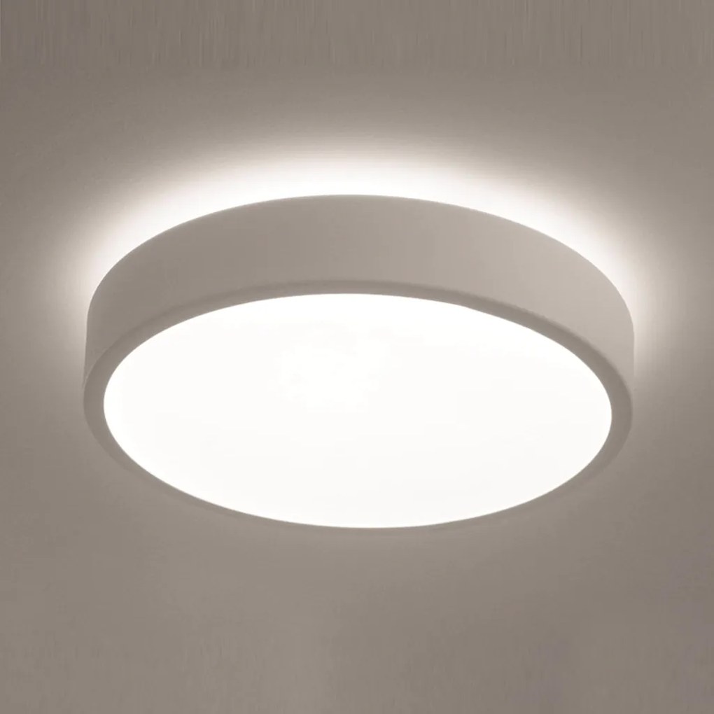 Plafon Luna Redondo Ø42X7Cm Led 32W Bivolt - Usina 19660/42 (FN-F - Fendi Fosco, 3000k)