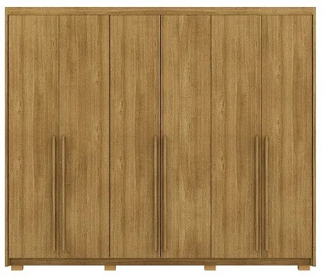 Guarda Roupa Dubai Majestic 6 Portas e 3 Gavetas Nature - Vila Rica Móveis