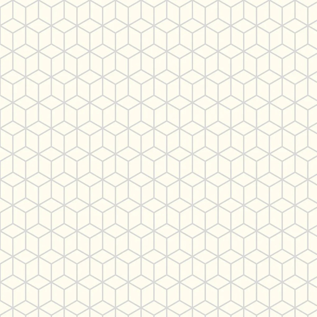 Papel de Parede Cubos Begê