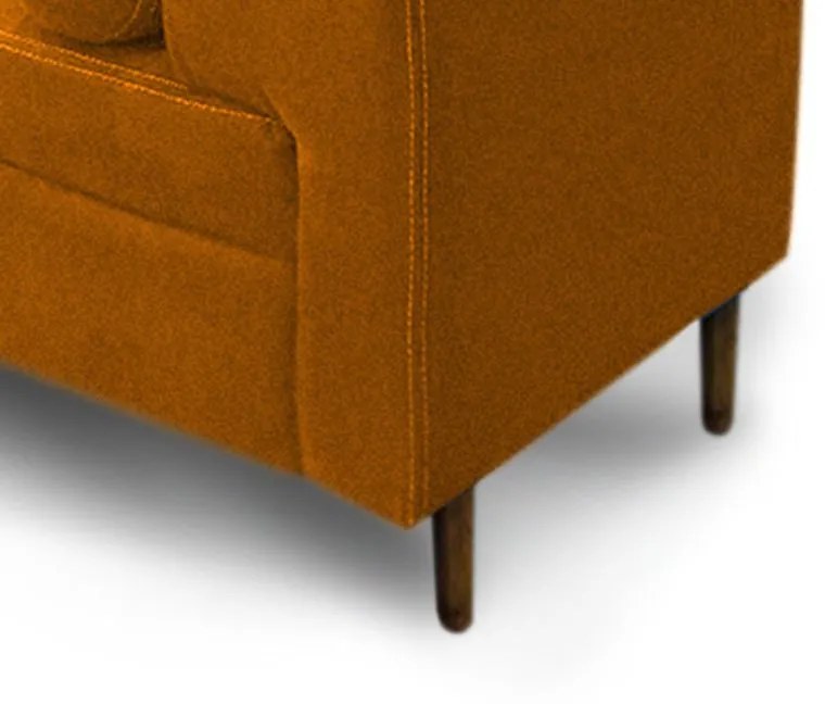 Recamier Casal Queen 160cm Turim Linho Laranjado - Simbal