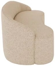 Sofá 2 Lugares para Sala de Estar Living 150cm Theo D06 Linho Marfim -