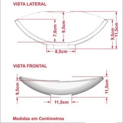 Cuba Pia de Apoio para Banheiro Canoa Luxo 45 C08 Bege - Mpozenato