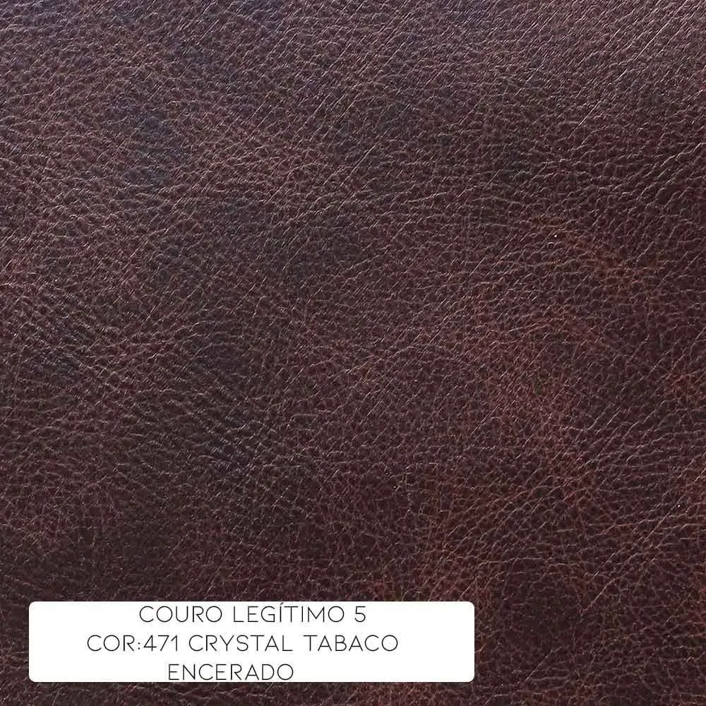 Poltrona Decorativa Sala de Estar Chesterfield Duo Couro Tabaco G40 - Gran Belo