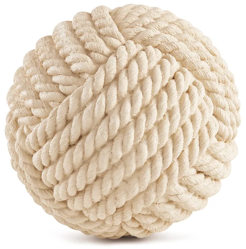 Enfeite Decorativo "Esfera" Em Poliresina Off White 13x13 Cm - D'Rossi