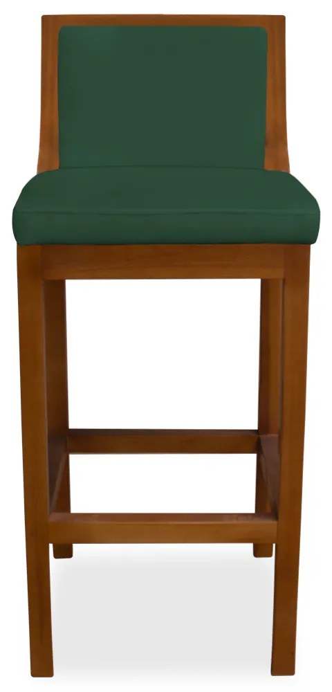 Kit 2 Banquetas Decorativa Josi Veludo Verde Bandeira