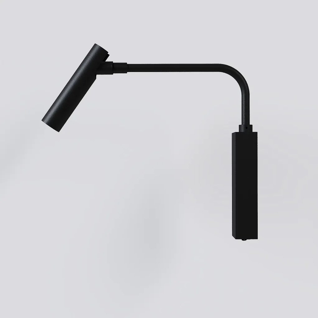 Arandela Braço Articulado Ark Focco 2,5X21,4X23Cm Led 2W 3000K Com Int... (PRETO)