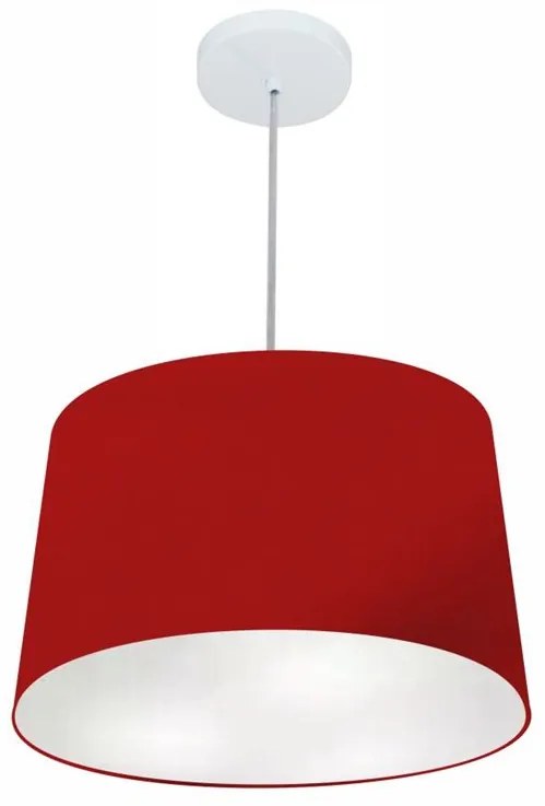 Lustre Pendente Cone Vivare Md-4156 Cúpula em Tecido 30/45x40cm - Bivolt