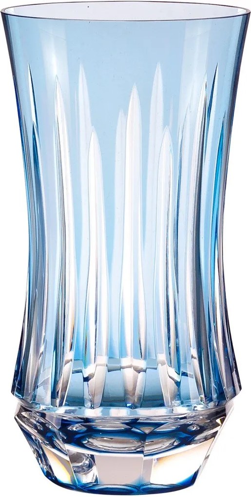 Copo de Cristal Mozart Basic Lapidado P/ Long Drink 430ml Azul Claro - 66