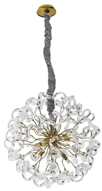 Pendente Cristal Metal Dourado Londres