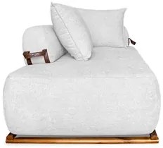 Sofá 6 Lugares Ilha 2 Módulos 200cm Viero S06 Boucle Branco - Mpozenat