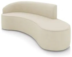 Sofá 4 Lugares Para Sala 220cm Orgânico Wendi Suede Bege I01  - Mpozen