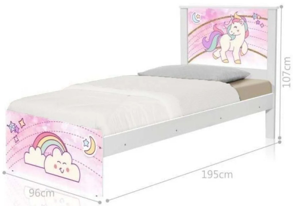 Cama Infantil Solteiro 195cm x 96cm KMTEB