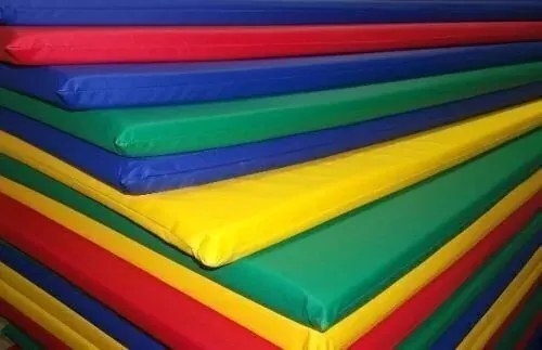 10 Colchonetes Gin�Stica, Academia E Yoga - 90 X 40 X 3 (Azul)