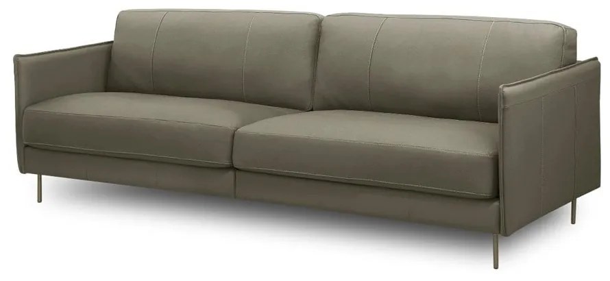 Sofá Dante 2 Módulos Couro Natural Estrutura Madeira de Lei Eucalipto Design Artesanal